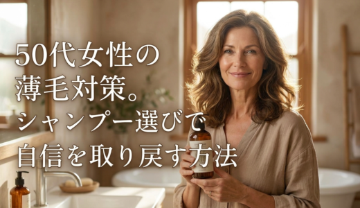 50代女性の薄毛対策。シャンプー選びで自信を取り戻す方法