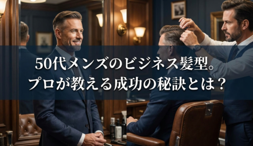 50代メンズのビジネス髪型。プロが教える成功の秘訣とは？