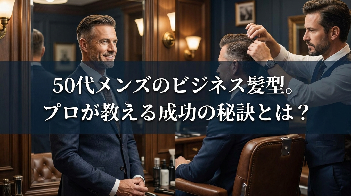50代メンズのビジネス髪型。プロが教える成功の秘訣とは？