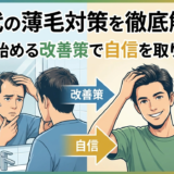 30代の薄毛対策を徹底解説。今から始める改善策で自信を取り戻そう
