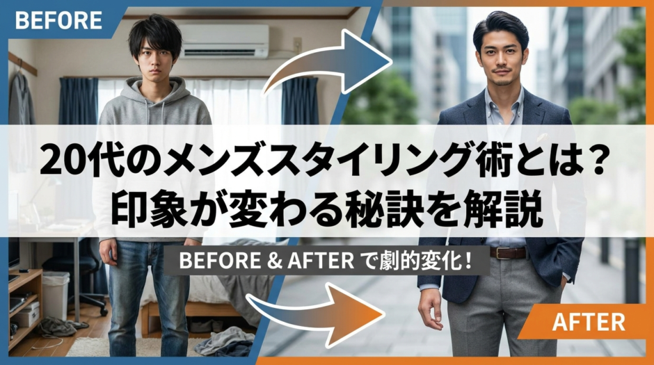 20代のメンズスタイリング術とは？印象が変わる秘訣を解説