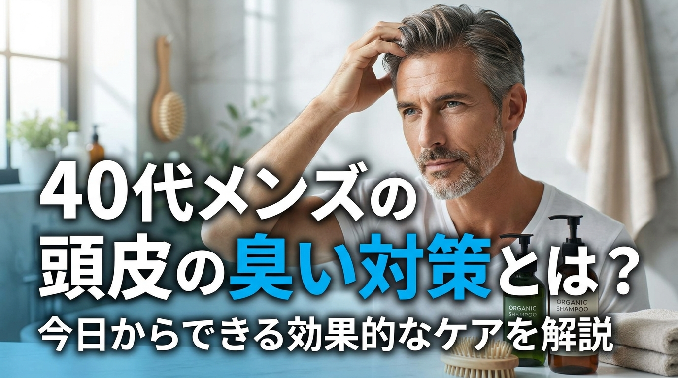 40代メンズの頭皮の臭い対策とは？今日からできる効果的なケアを解説