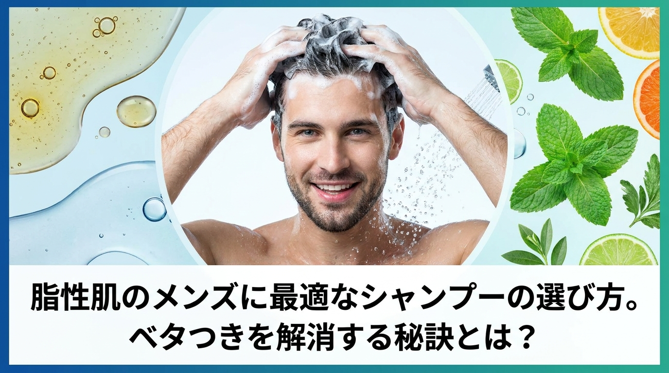 脂性肌のメンズに最適なシャンプーの選び方。ベタつきを解消する秘訣とは？