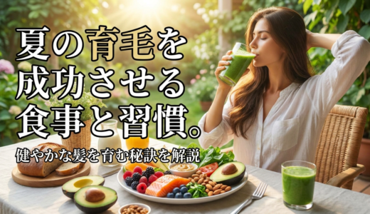 夏の育毛を成功させる食事と習慣。健やかな髪を育む秘訣を解説