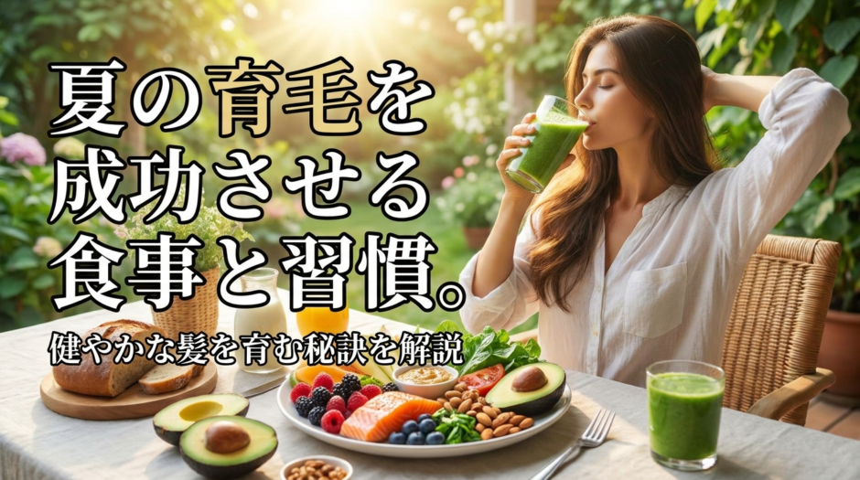 夏の育毛を成功させる食事と習慣。健やかな髪を育む秘訣を解説