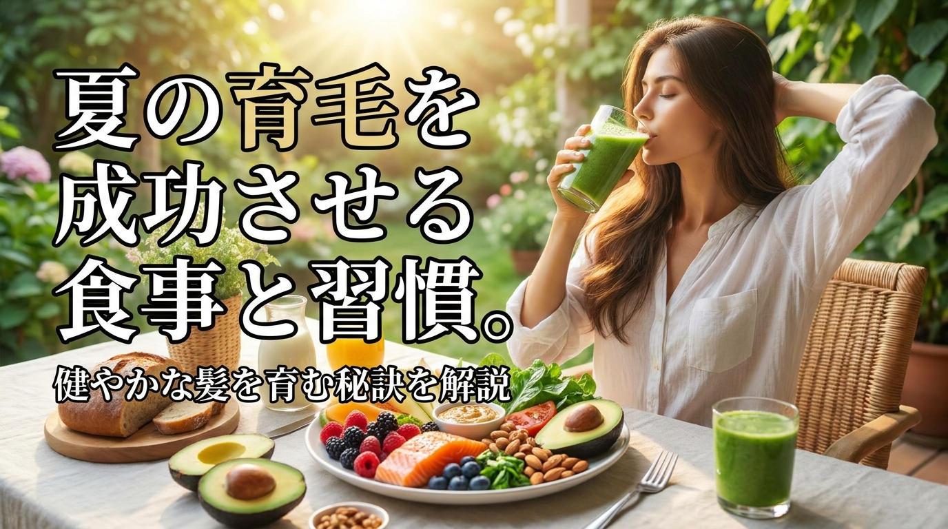 夏の育毛を成功させる食事と習慣。健やかな髪を育む秘訣を解説