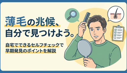 薄毛の兆候、自分で見つけよう。自宅でできるセルフチェックで早期発見のポイントを解説